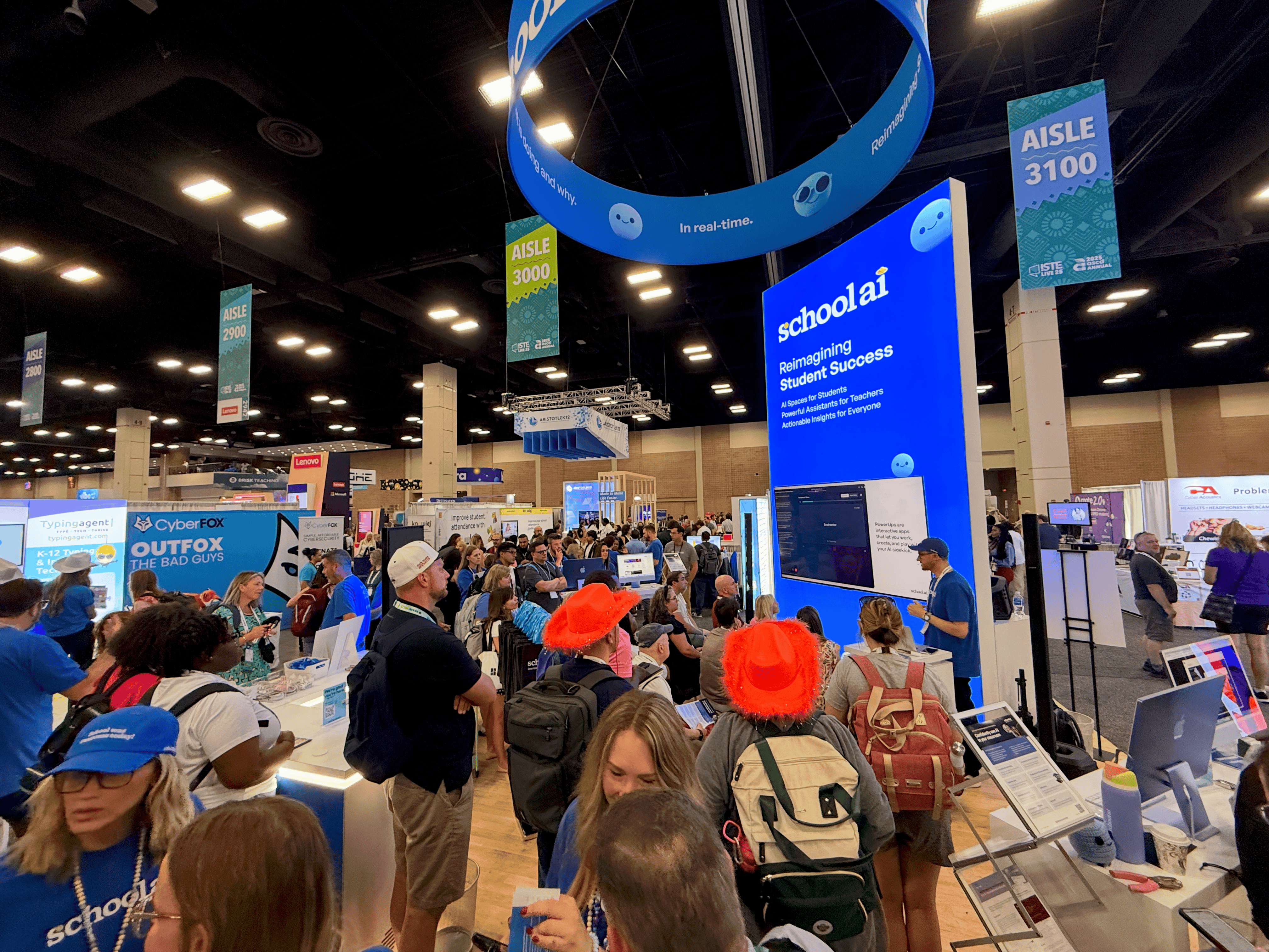 SchoolAI booth at a conference