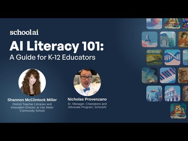 Thumbnail for New AI Literacy 101: A Guide for K-12 Educators webinar