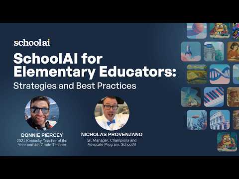 Thumbnail for SchoolAI for Elementary Educators: Strategies and Best Practices webinar