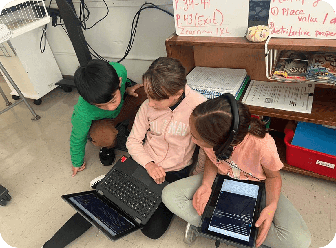 District leader reviewing AI implementation plan