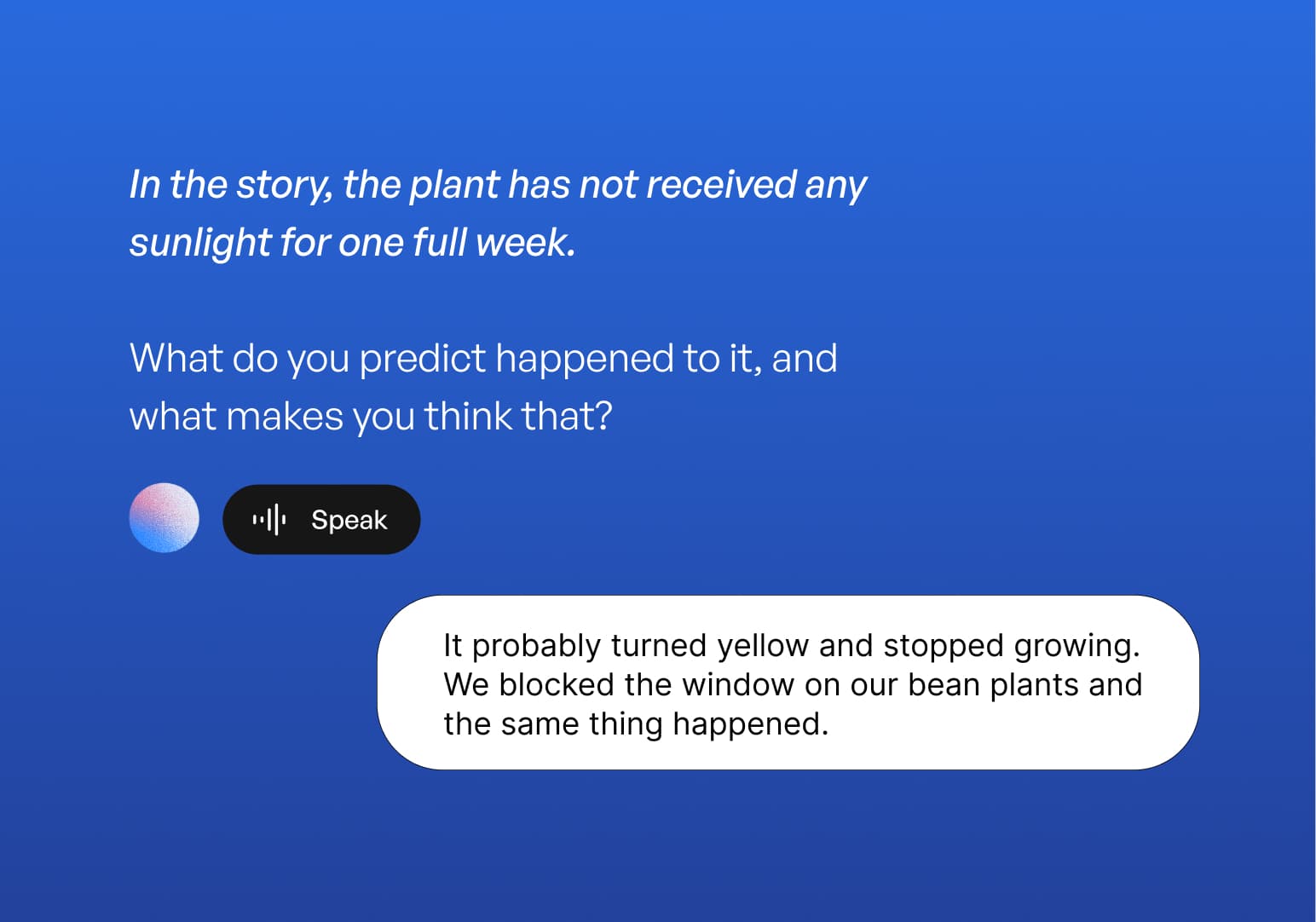 Student working through a challenging problem in a SchoolAI Space