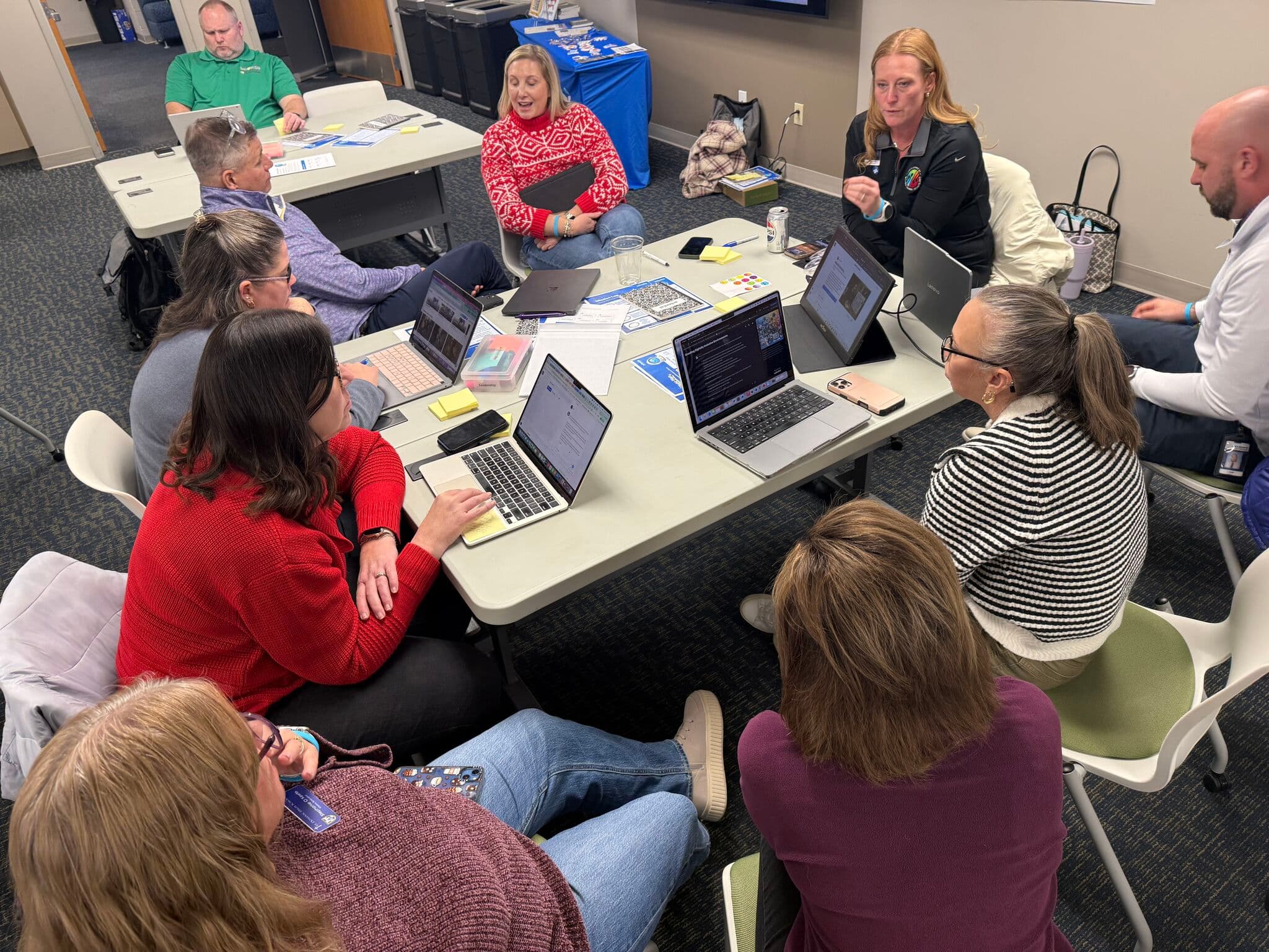 SchoolAI implementation team working with district leaders before launch